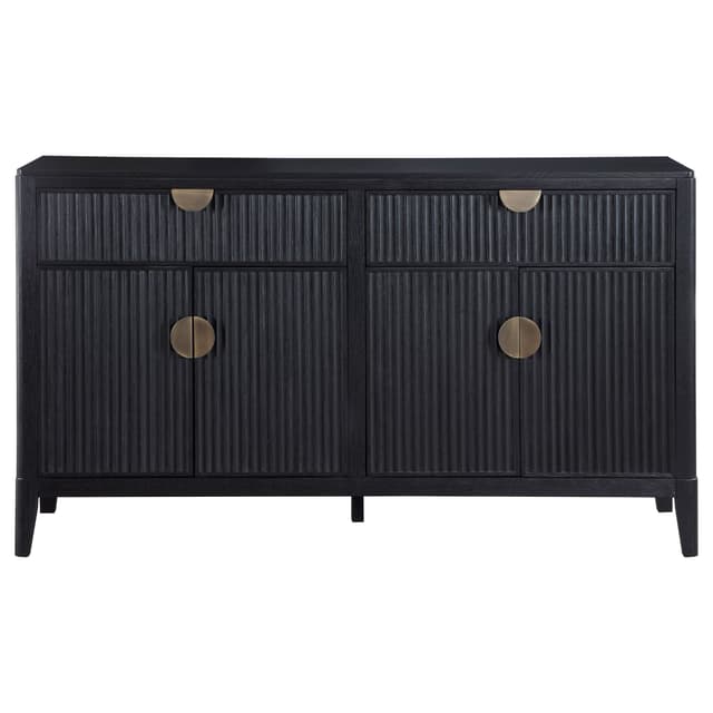 Brookmead 4-door Sideboard Buffet Storage Cabinet Black — photo 3