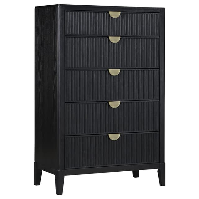Brookmead 5-drawer Bedroom Chest Black — photo 1