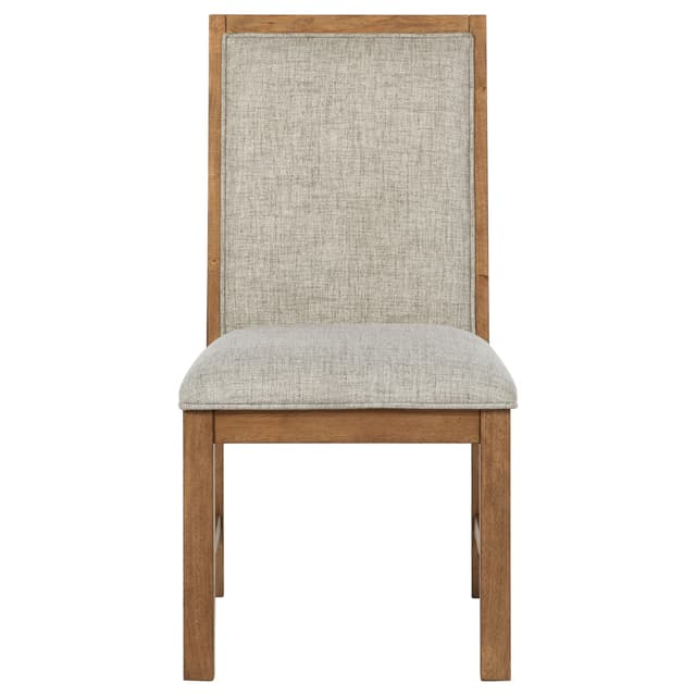 Bruner Upholstered Side Chair Natural Brown (Set of 2) — photo 4