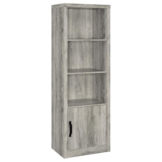Burke 4-shelf Engineered Wood Media Tower Grey Driftwood — photo 1