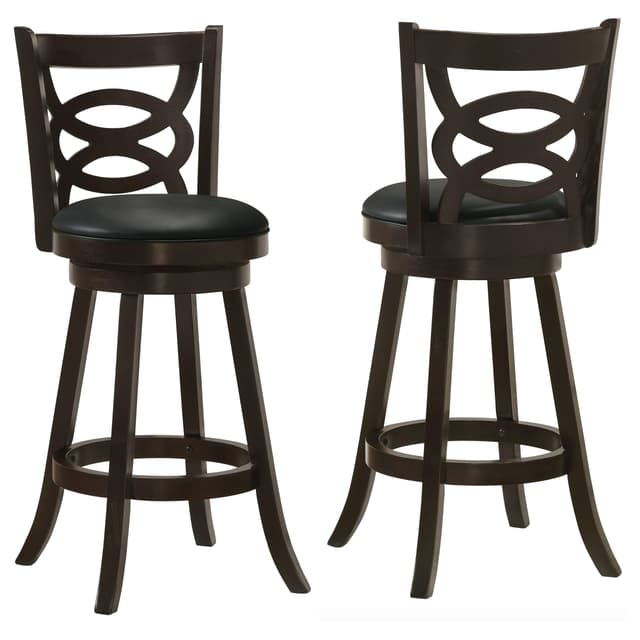 Calecita Wood Swivel Bar Chair Cappuccino (Set of 2) — photo 1