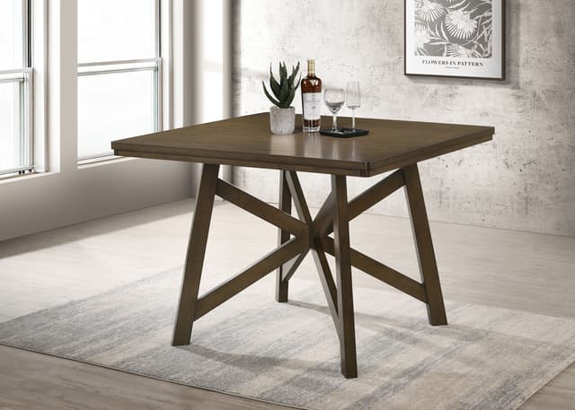 Canfield 47-inch Square Counter Height Dining Table Brown — photo 2