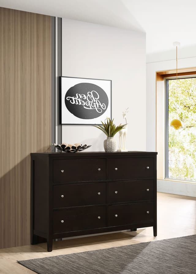 Carlton 6-drawer Dresser Cappuccino — photo 2