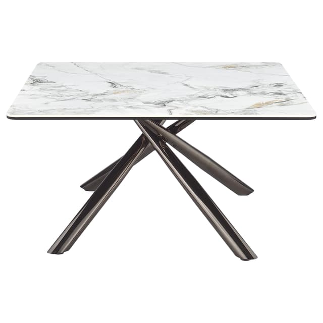 Carvell Square Sintered Stone Top Coffee Table Mirage White — photo 3