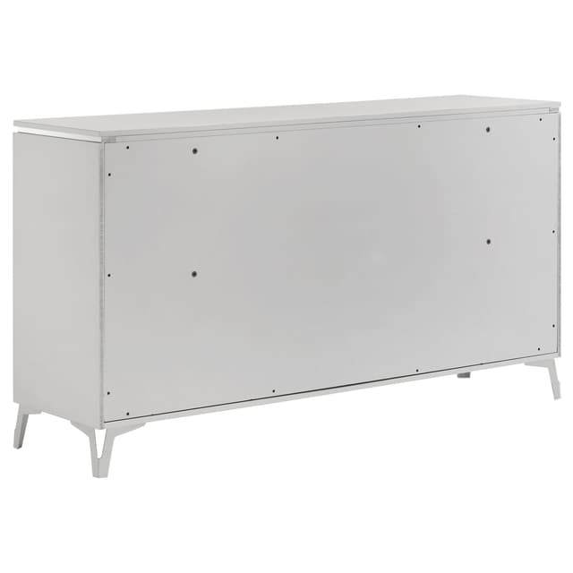 Cassia 6-drawer Bedroom Dresser Cabinet White High Gloss — photo 4