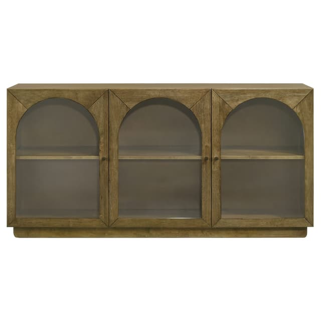 Castlewood 71-inch Dining Sideboard Buffet Server Brown Oak — photo 3