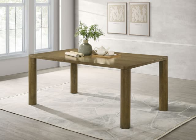 Castlewood 71-inch Rectangular Wood Dining Table Brown Oak — photo 2