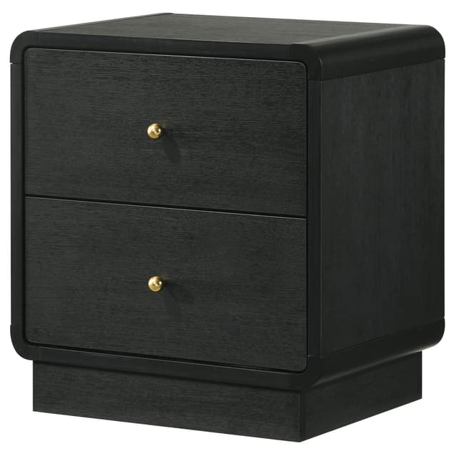 Cavelle 2-drawer Nightstand Bedside Table Black — photo 4