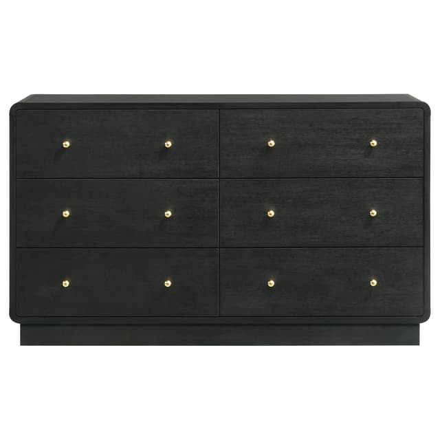 Cavelle 6-drawer Dresser Cabinet Black — photo 3