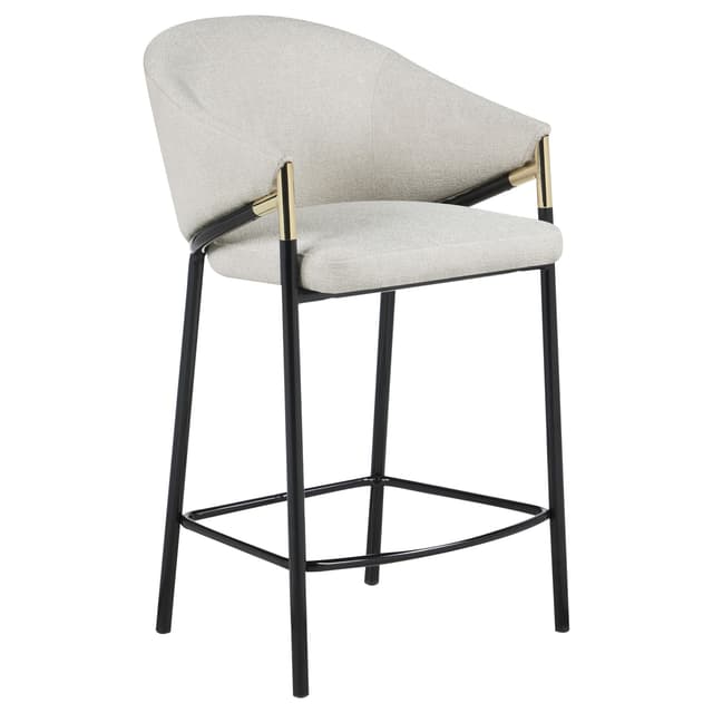 Chadwick Fabric Upholstered Counter Chair Beige (Set of 2) — photo 3