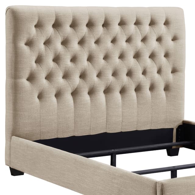 Chloe Upholstered Panel Bed — photo 5