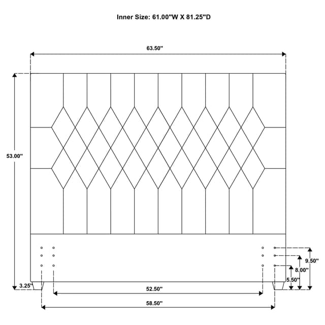 Chloe Upholstered Panel Headboard — photo 5