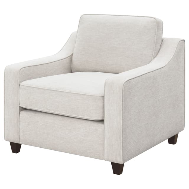 Christine Upholstered Sloped Arm Accent Chair Beige — photo 4