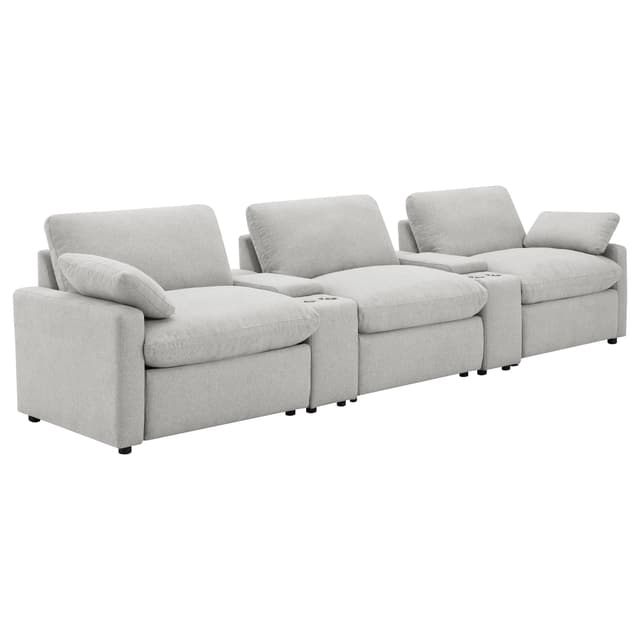 Collins Power Reclining Home Theater Seating — photo 1