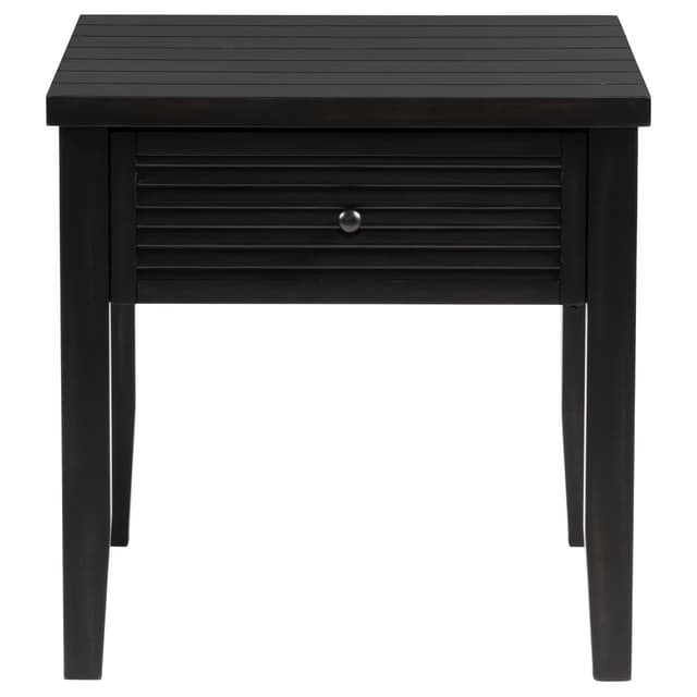 Concord 1-drawer Square End Table Distressed Java — photo 4