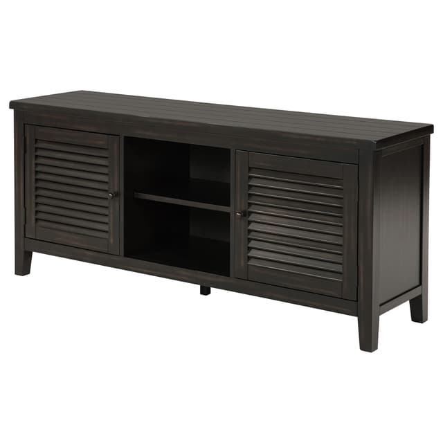 Concord 2-door 60-inch TV Stand Console Distressed Java — photo 5