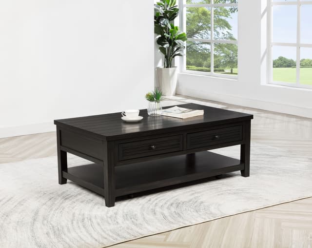 Concord 2-drawer Rectangular Coffee Table Distressed Java — photo 2