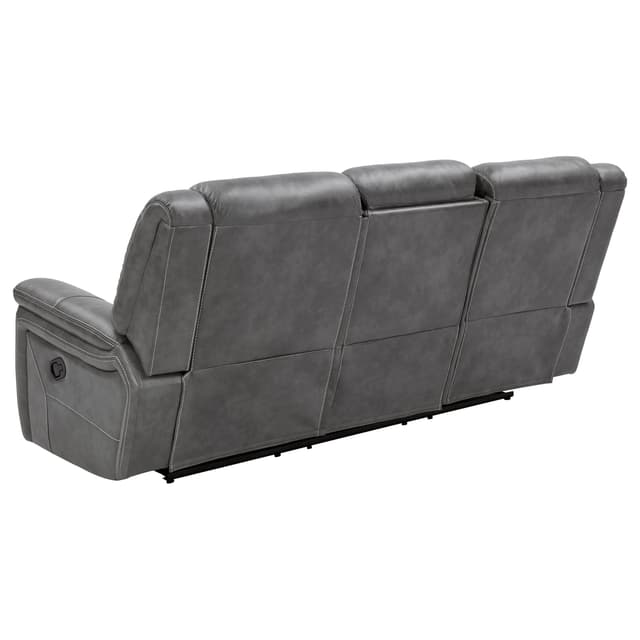Conrad Upholstered Padded Arm Motion Sofa Grey — photo 5