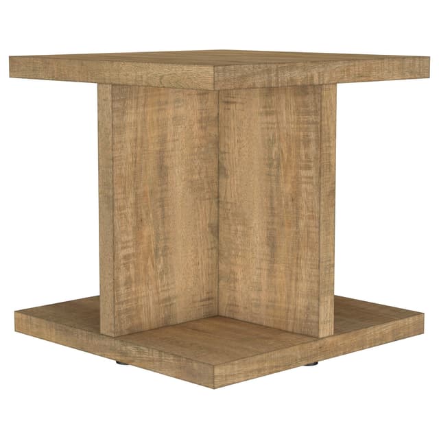 Cortona Square Engineered Wood End Side Table Mango — photo 4