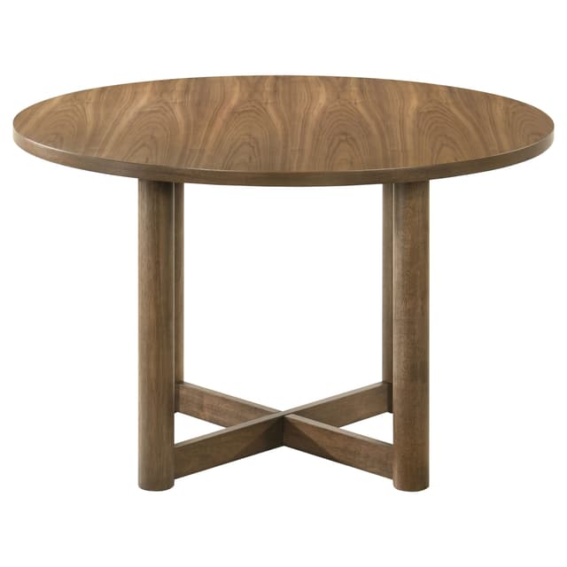 Crestmore 46-inch Round Wood Dining Table Walnut — photo 4