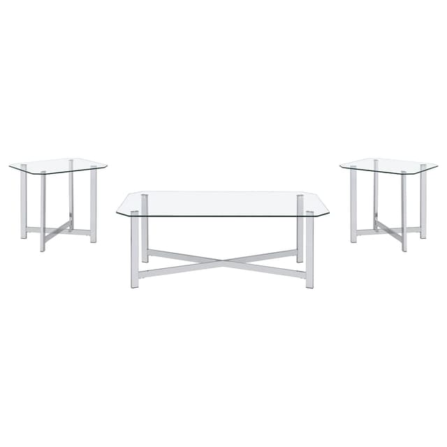 Cronin Glass Top Coffee Table Set — photo 2