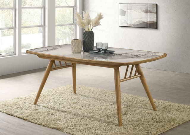 Croyden 73-inch Rectangular Dining Table Weathered Natural — photo 2