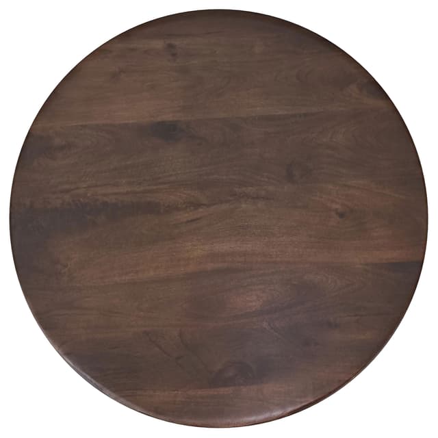 Dale Round Solid Mango Wood Coffee Table Brown — photo 4