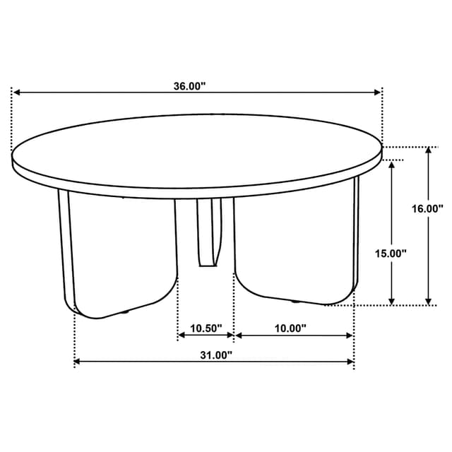 Dale Round Solid Mango Wood Coffee Table Brown — photo 5