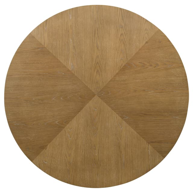Danvers Round 54-inch Wood Dining Table Brown Oak — photo 4