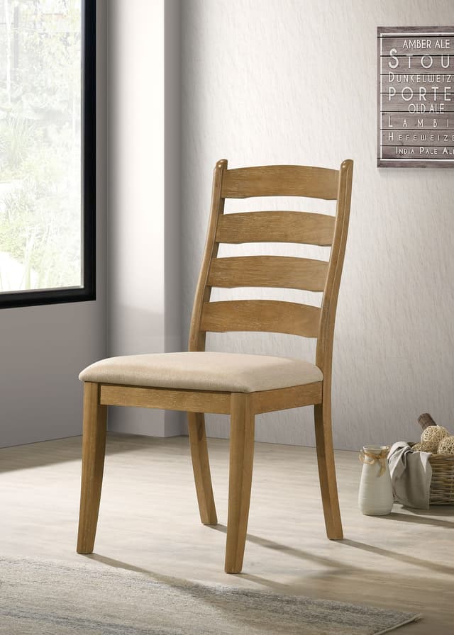 Danvers Wood Dining Side Chair Brown Oak (Set of 2) — photo 2
