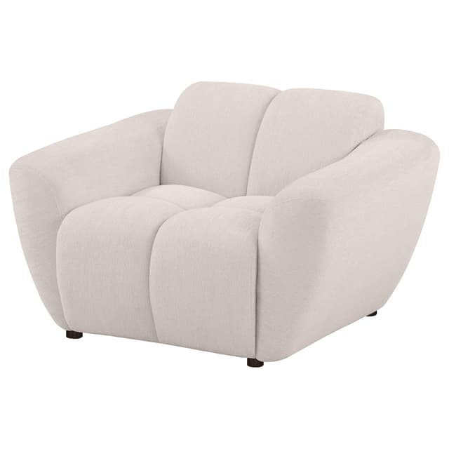 Destino Chenille Upholstered Splayed Arm Accent Chair Greige — photo 4