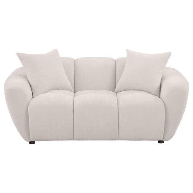 Destino Chenille Upholstered Splayed Arm Loveseat Greige — photo 3