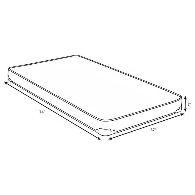 Drover 7" Bunkie Board Mattress — photo 3