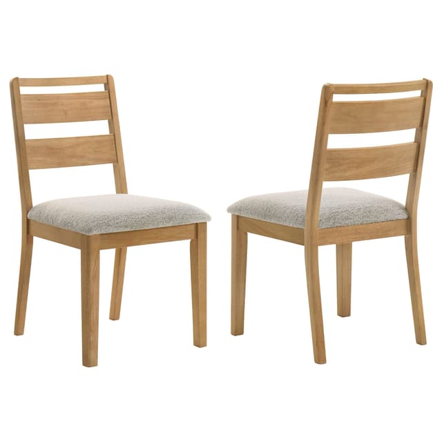Duncan Ladder Back Dining Side Chair Washed Oak (Set of 2) — photo 1