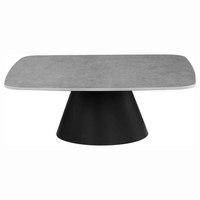 Eason 2-piece Cocktail Coffee Table Set Concrete and Black — photo 4