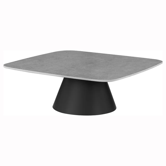 Eason 2-piece Cocktail Coffee Table Set Concrete and Black — photo 5