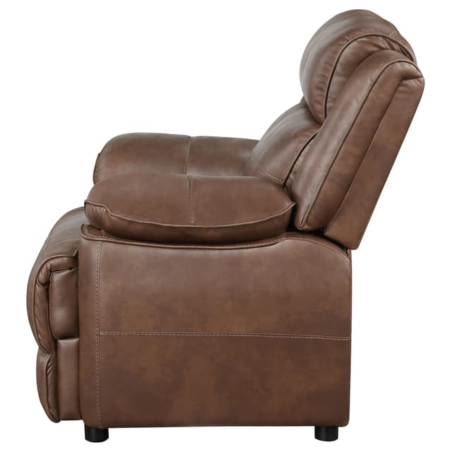 Ellington Upholstered Padded Arm Accent Chair Dark Brown — photo 5
