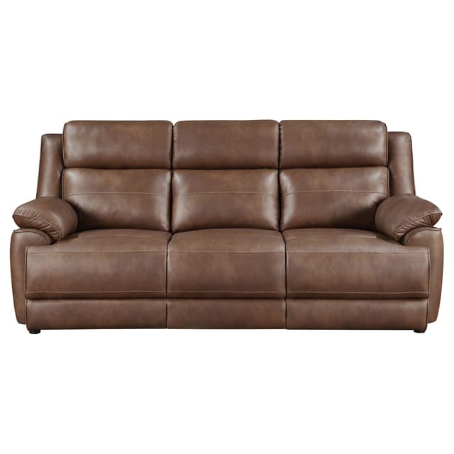Ellington Upholstered Padded Arm Sofa Dark Brown — photo 3