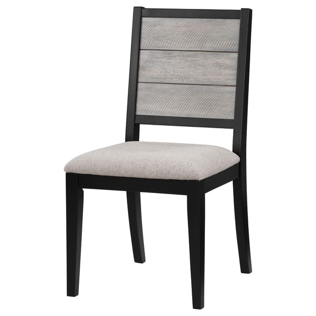 Elodie Wood Dining Side Chair Grey and Black (Set of 2) — photo 5