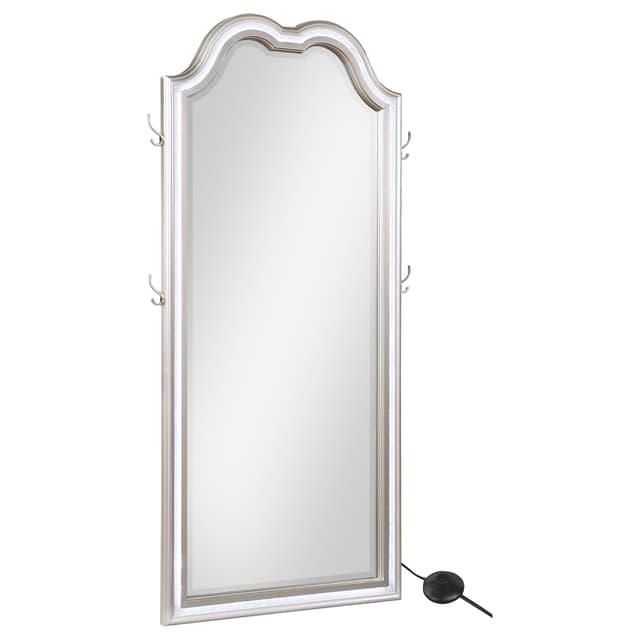 Evangeline Full Length LED Light Floor Mirror Silver Oak — photo 1