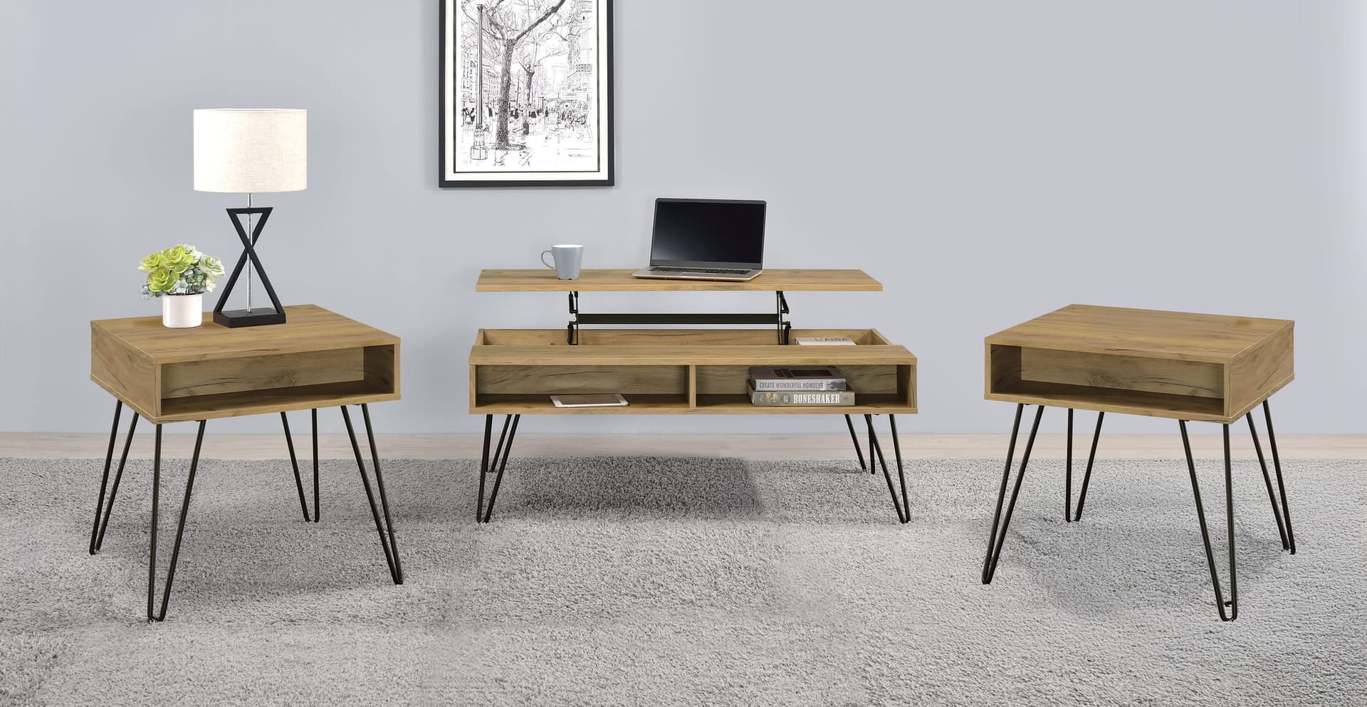 Fanning Coffee Table Set