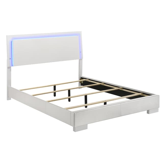 Felicity Wood LED Panel Bed — photo 1