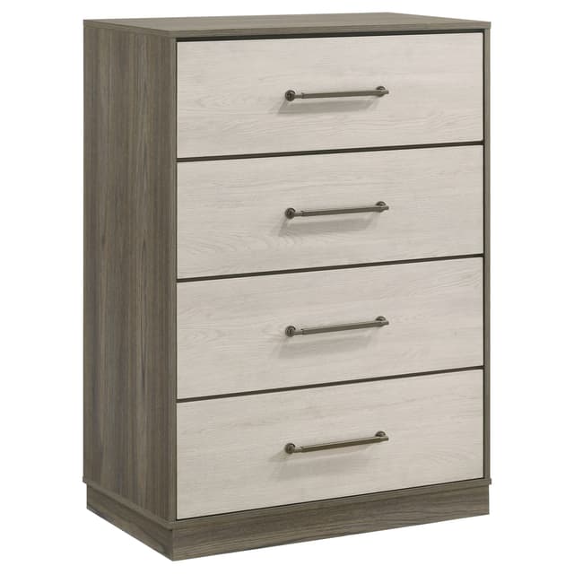 Fenwick 4-drawer Chest of Drawers Grey Oak — photo 1