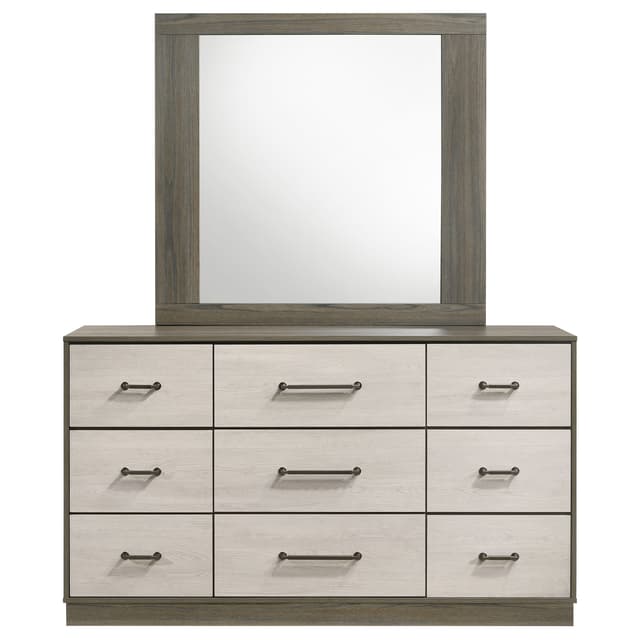 Fenwick 9-drawer Dresser with Mirror Grey Oak — photo 3