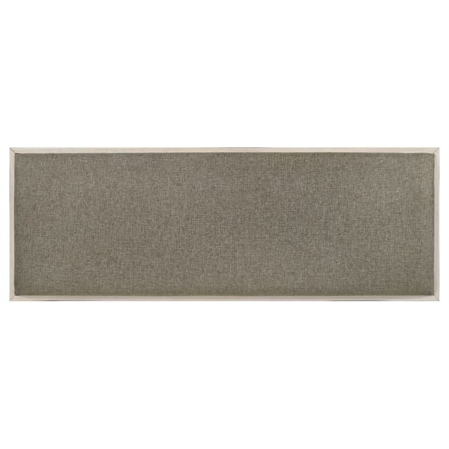 Franco Fabric Upholstered Bench with Shelf Distressed White — photo 5