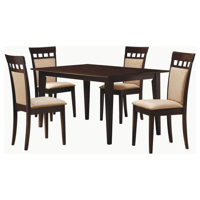 Gabriel 5-Piece Upholstered-Back Rectangular Dining Set Cappuccino — photo 2