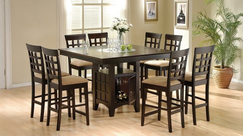 Gabriel Lattice-Back Counter Height Dining Set