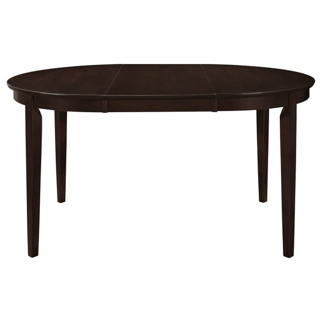 Gabriel Oval Extension Dining Table with Removable Leaf Cappuccino — photo 3