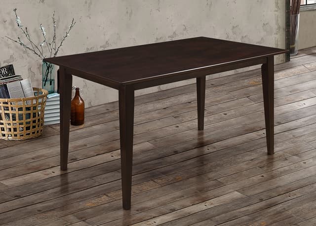 Gabriel Rectangular Rubberwood Dining Table for 4 Cappuccino — photo 2