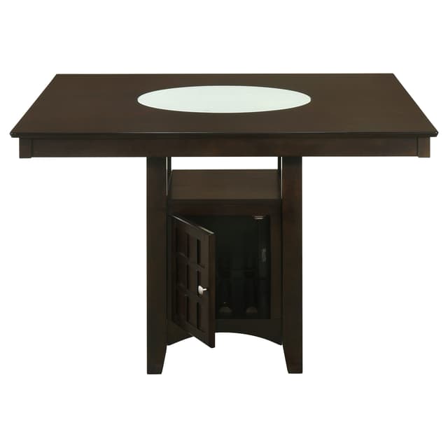 Gabriel Square Counter Height Dining Table with Storage Cappuccino — photo 5